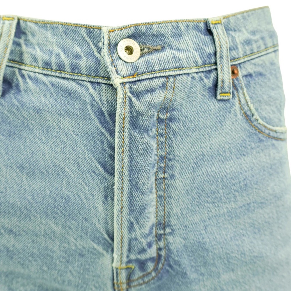 NSF High Rise Straight Leg Distressed Jeans - Size 29 - NWT $395 - Picture 5 of 5